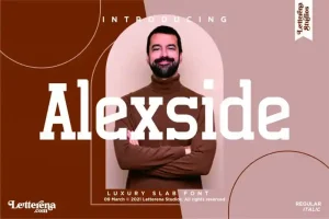 Alexside Slab Font