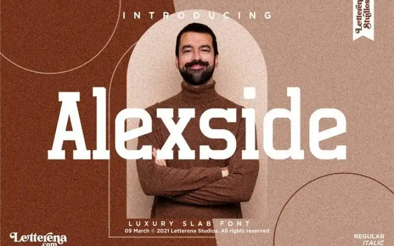 Alexside Slab Serif Font