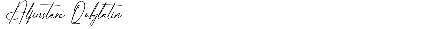 Alfinstare Qobylatin Font