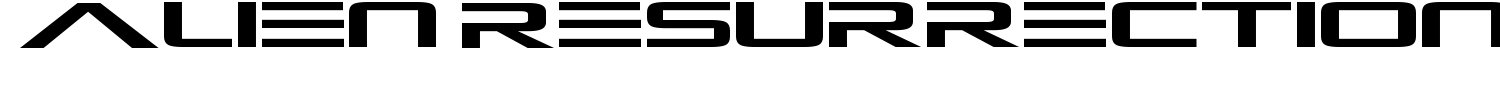 Alien Resurrection Font