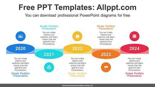 Align Zig-Zag Ellipse PowerPoint Diagram
