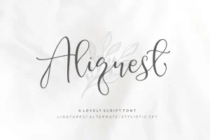 Aliquest Script Font
