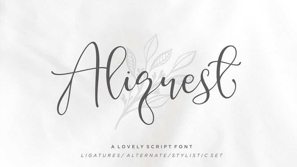 Aliquest Script Font › Fontesk