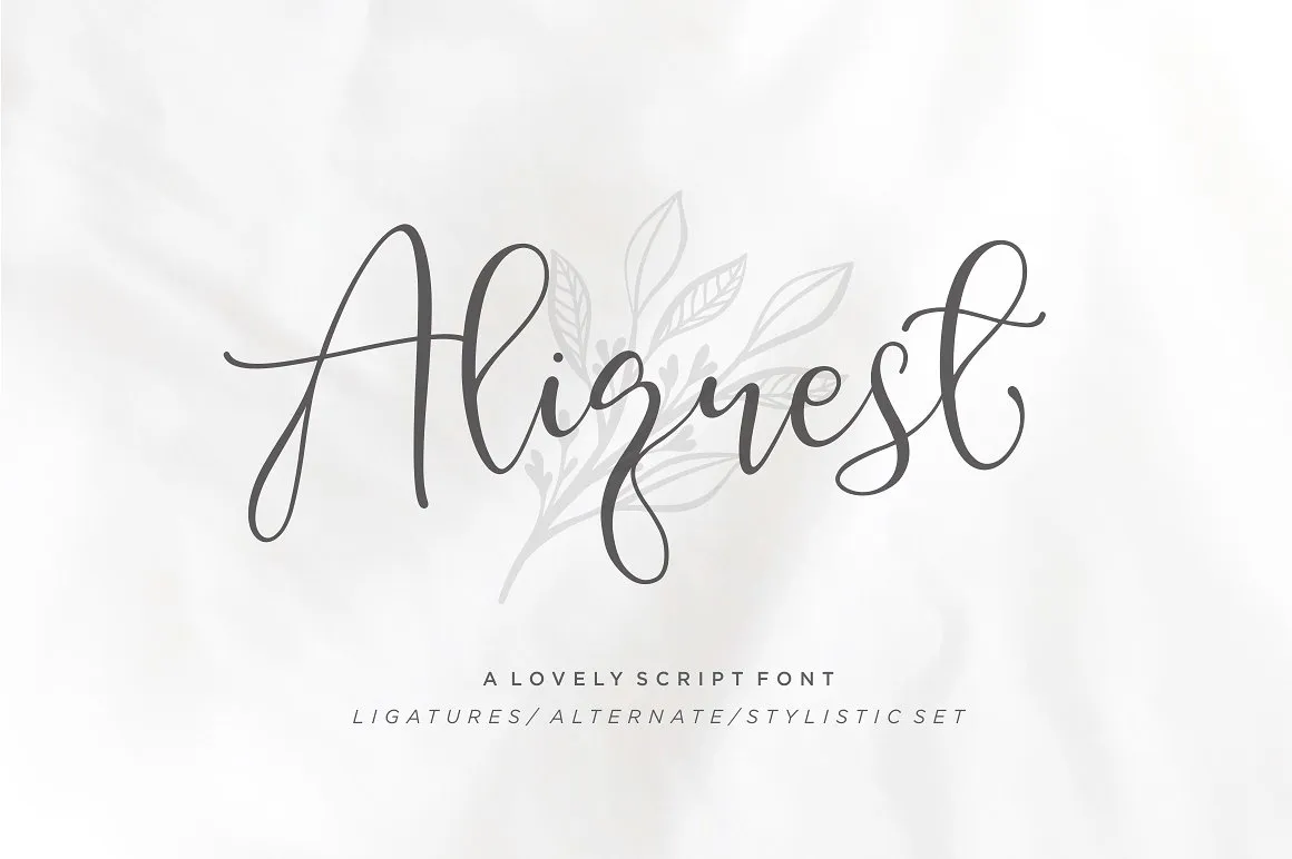 Aliquest Script Font