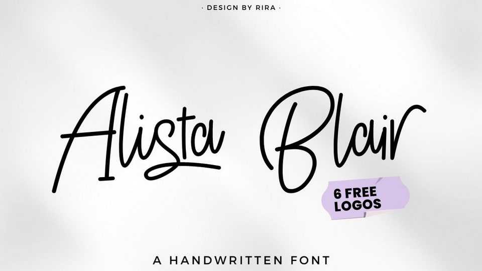 Alista Blair Font › Fontesk