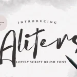 Aliters Brush Font