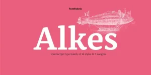 Alkes Serif Font Demo
