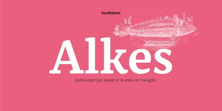 Alkes Serif Font Demo