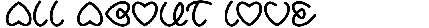 All About Love Font
