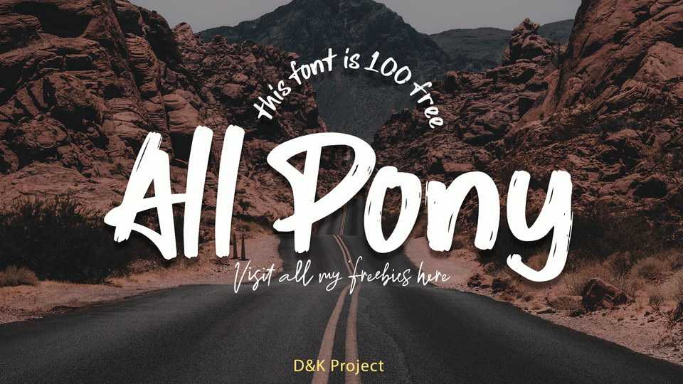 All Pony Font › Fontesk