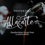 Allacarte Calligraphy Font