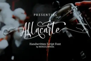 Allacarte Calligraphy Font