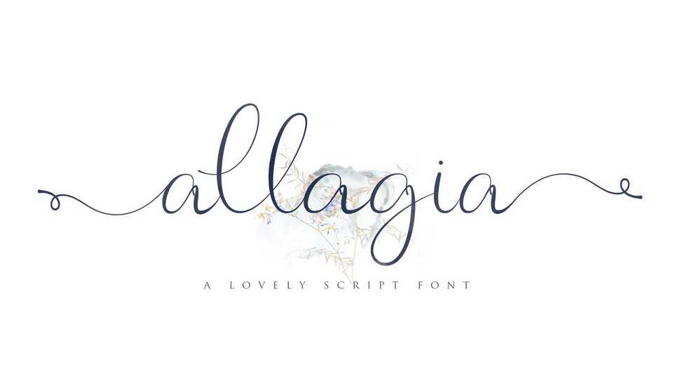 Allagia Script Font › Fontesk