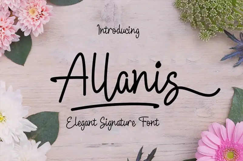 Allanis Handwritten Font