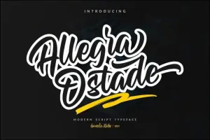 Allegra Ostade Bold Script Font