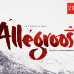 Allegroost Script Font