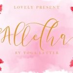 Alletha Calligraphy Font
