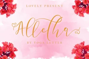 Alletha Calligraphy Font