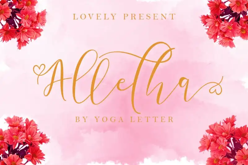 Alletha Calligraphy Font