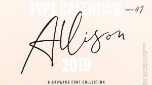 Allison Script Font › Fontesk