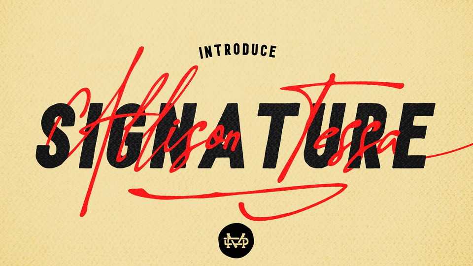 Allison Tessa Signature Font › Fontesk
