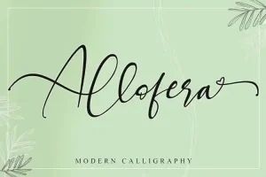 Allofera Calligraphy Font