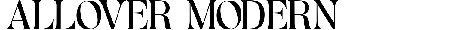 Allover Modern Font