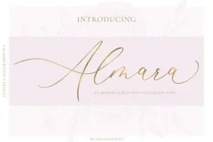 Almara Calligraphy Font