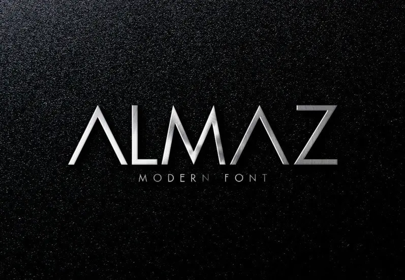 Almaz Display Font