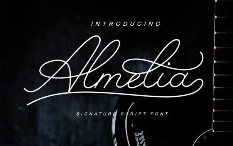 Almelia Handwritten Font