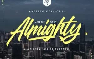 Almighty Script Font