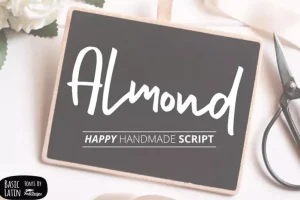 Almond Hand Lettering Script Fonts
