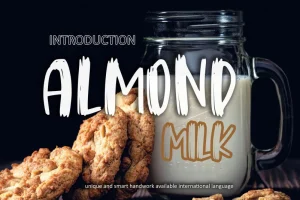 Almond Milk Brush Font