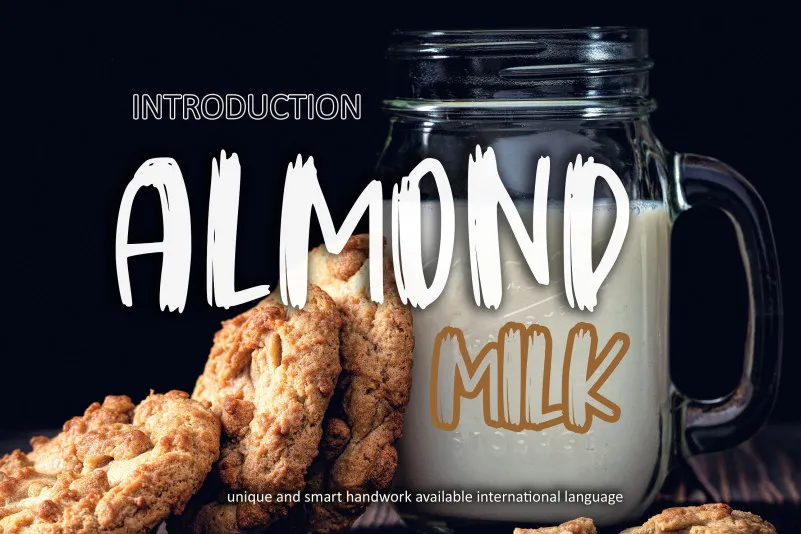 Almond Milk Brush Font
