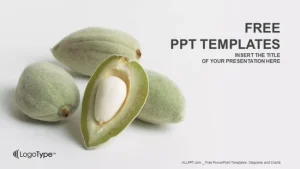 almonds closeup-Nature-PowerPoint Templates
