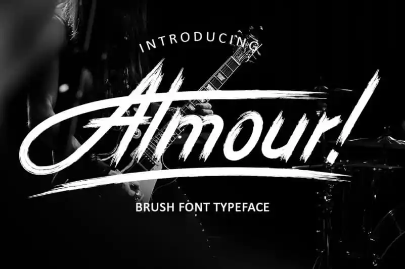 Almour! Brush Font