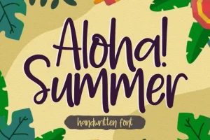 Aloha Summer - Handwritten Font