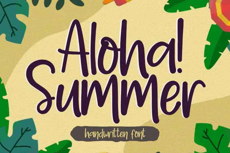 Aloha Summer - Handwritten Font