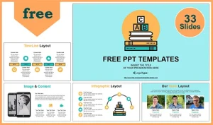Alphabet Blocks of Education Concept PowerPoint Template