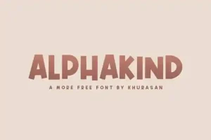 Alphakind Display Font