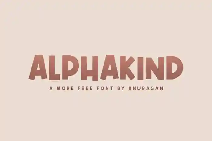 Alphakind Display Font