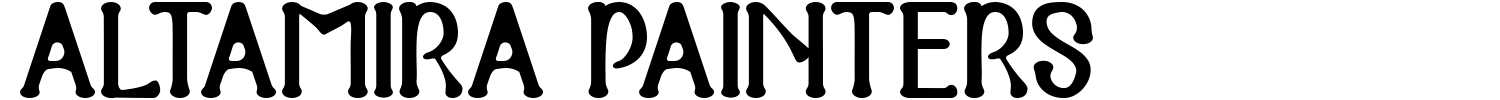 Altamira Painters Font