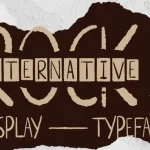 Alternative Rock Display Font