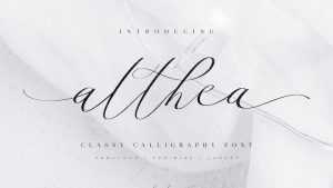 Althea Script › Fontesk