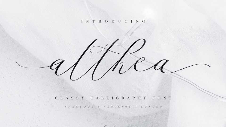 Althea Script › Fontesk