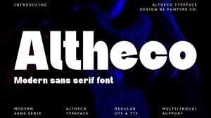 Altheco Font › Fontesk