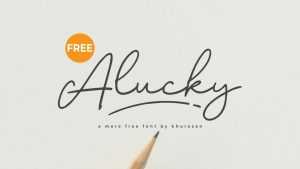 Alucky Font › Fontesk
