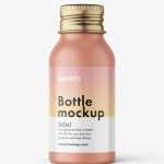Aluminium screw lid bottle mockup / matt - Free PSD Download Aluminium screw lid bottle mockup / matt