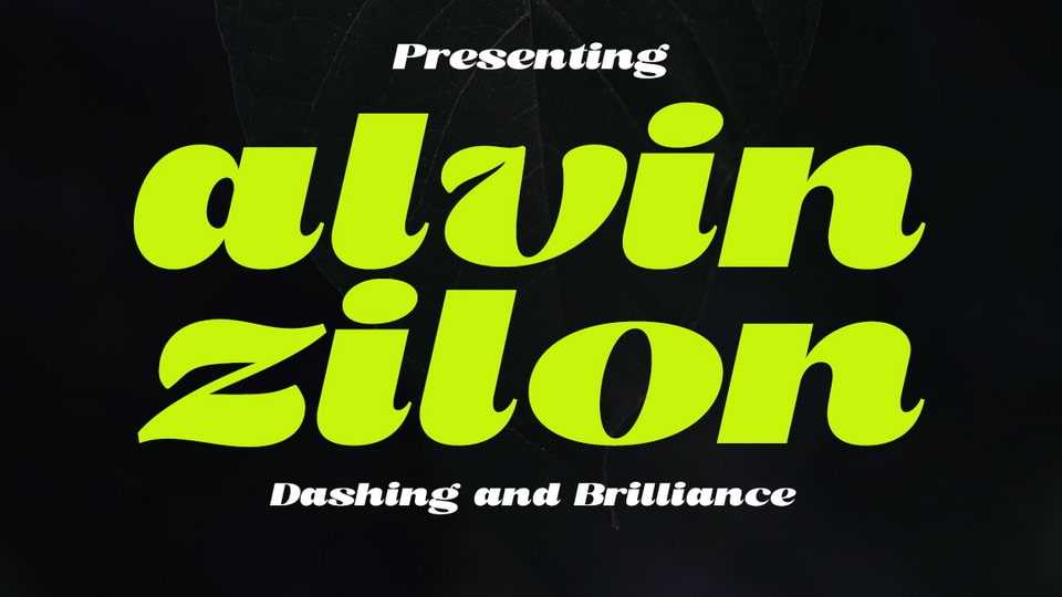 Alvin Zilon Font › Fontesk