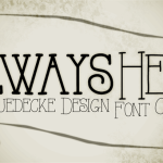 AlwaysHere font - Fonte Grátis AlwaysHere font